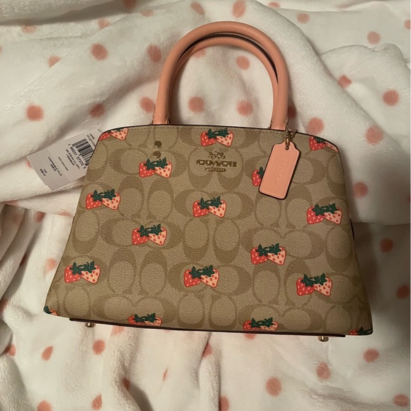 Coach Handbags - coach mini lillie carryall🩷strawberry and brand new